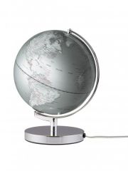 Globus Höhe 300mm Farbe helles silber beleuchtet
