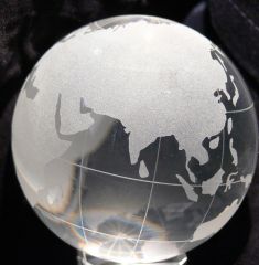 Glaskugel 8cm Globus