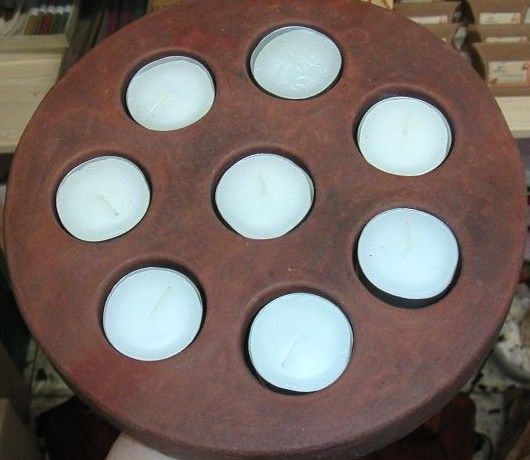 Keramik für 8 Teelichter