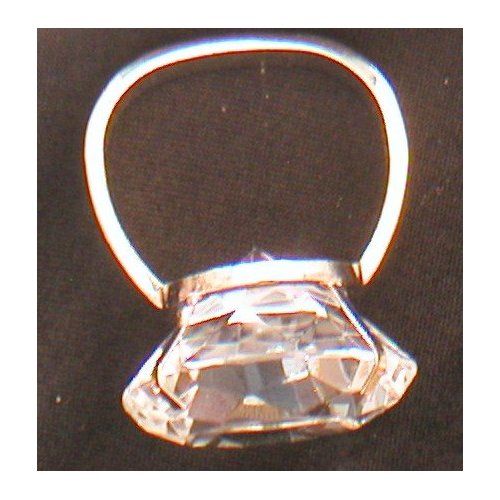 Serviettenring oval mit Glasdiamant