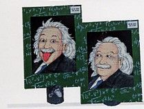 Lebende Karte/Verwandlungskarte Einstein