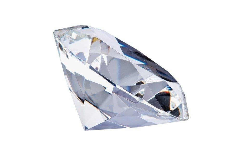 Glasdiamant 12cm - glamouröse Deko