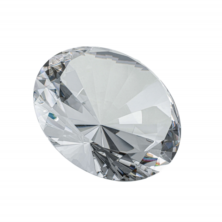 Glasdiamant 20cm klar oder farbig