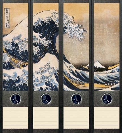 File Art Ordnerdekoration Hokusai