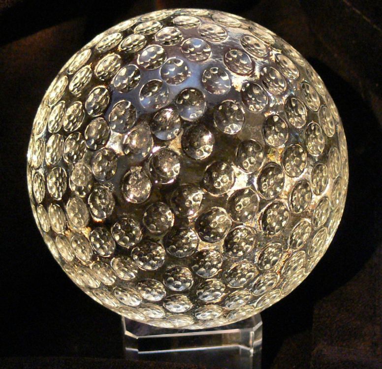 Glaskugel 8cm Golfball