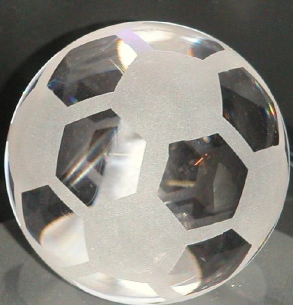Glaskugel 8cm Fussball