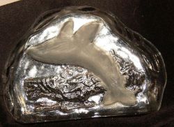 Glasobjekte Briefbeschwerer Delphin, Seepferd oder Krebs